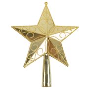 Верхушка на елку 18 см 1 х 1 шт. №01 под золото SNW-L123