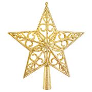 Верхушка на елку 21.5 см 1 х 1 шт. №01 под золото SNW-L124