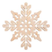 Деревянная заготовка из фанеры ВД-1201 Подвеска «Снежинка №2» 8х9см