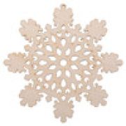 Деревянная заготовка из фанеры ВД-1201 Подвеска «Снежинка №7» 9х9см