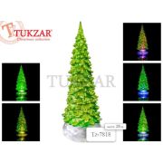 Сувенир «Ёлка» акрил. с подсветкой 26см 7818 зеленая с блестк.
