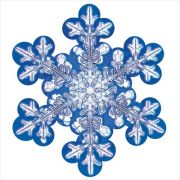 Украшение на скотче «Снежинка» 9201066 А7