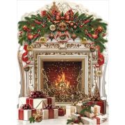 Плакат А2 Новогодний камин 9201683