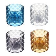 Светильник декор. LED в виде свечи в стакане, 5,9х5,4см, PS, 3хAG10, 1 режим, 4 дизайна