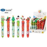 Авторучка 10-ти цветная E-8900A-1 «НОВОГОДНИЕ»