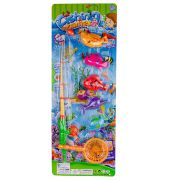 Рыбалка «Веселые приключения» с удочкой и сачком 6 предметов.15*45*4