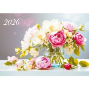 Календарь трехсекц. 2026 300*690 с магнитным курсором 9799 Цветы