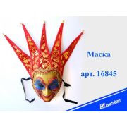 Маска карнав. 16845 «Скоморох» 50х20см пластик