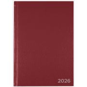 Ежедневник 2026 А5 дат. 336стр. «Attomex» 2332661 тв. обл. из бумвинила, тисн.фольгой, бордо