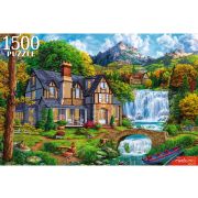 Пазлы 1500эл. ФП1500-0682 ДОМИК У БОЛЬШОГО ВОДОПАДА