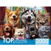 Пазлы 2000эл. Ф2000-6621 «СЕЛФИ ПУШИСТЫХ ДРУЗЕЙ»