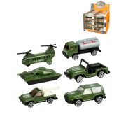 Машинка «Военная»(10,2х5,2х4,2 см, металлическая, микс, 24 шт. в шоубоксе)(Арт. 2176214)