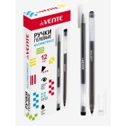 Гелевая ручка черная 0,5мм «deVENTE. Kilometrico» 5051019 увелич запас чернил, одноразовая