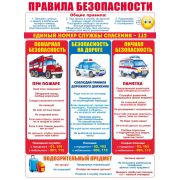 Плакат А2 Правила безопасности 84.744