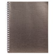 Тетрадь 48л. кл. на гребне бумвинил METALLIC Коричневая 48Т5бвВ1гр (059701)
