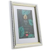 Фоторамка 10*15 пластик 2016-WGРП1015 Эрмитаж белый с золотом