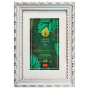 Фоторамка 10*15 пластик 106КС-РП1015 Камышок снежный серебро