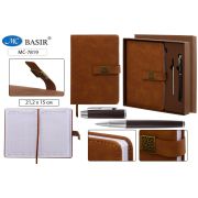 Ежедневник+металлическая ручка+запасной стержень в подарочной упаковке МС-7819