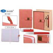 Ежедневник+металлическая ручка+запасной стержень в подарочной упаковке МС-7820