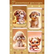 Закладка-магнит 4шт. 5.0001836 «Собачки»