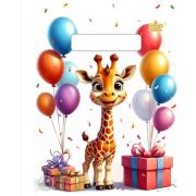 Пакет вырубка 19*25 30мк ПВД Жирафик