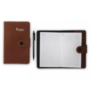 Зап. книжка 9,5х15см AL4309 80л. кл. Alingar, иск. кожа, клапан на кнопке, с авторучкой