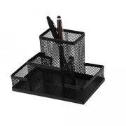 Подставка для пишущих. принадлежностей сетч, черн, L&L 209006 15.5*10.4*10.3cм