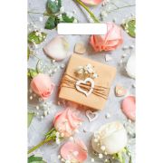 Пакет вырубка 20*30 30мк ПВД Подарочек (и розы) (100шт в упаковке)