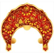 Кокошник «Народные узоры» 3.0001755 (с резинкой)