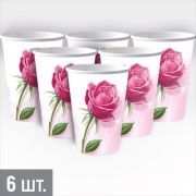 Стакан бум.«Нежность» 250мл 6 шт. 3.0001555