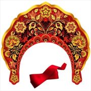Кокошник «Красное, черное и золото» 3.0001752