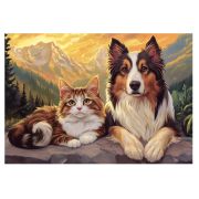 Пазлы 260эл. PZL-260/03 Колли и кот