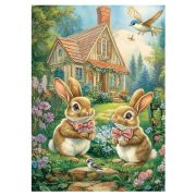 Пазлы 80эл. PZL-80/12 Домик для зайчат