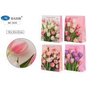 Пакет подар. 23*18*10 бум. МС-7670 «ТЮЛЬПАНЫ»