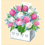 Плакат А4 59,346,00 Ящик с тюльпанами