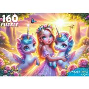 Пазлы 160эл. УК160-1990 ПРИНЦЕССА С ЕДИНОРОГАМИ