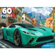 Пазлы 60эл. Ф60-4529 ЗЕЛЕНЫЙ СПОРТИВНЫЙ АВТОМОБИЛЬ