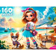 Пазлы 160эл. Ф160-2394 Девочка с собачками