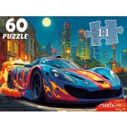 Пазлы 60эл. Ф60-8260 НОЧНОЙ АВТОМОБИЛЬ