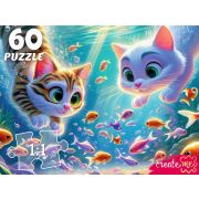 Пазлы 60эл. Х60-7595 КОТЯТА ПОД ВОДОЙ