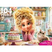 Пазлы 104эл. П104-2874 Девочка с тортом