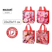 Пакет подар. 22*23*11 из неткан. мат. M-8270 ЦВЕТЫ