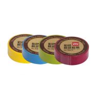 Скотч 15мм*10м декоративный DELI 30673 ассорти 4цв.(цена за 1шт)