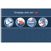 Тетрадь д/нот А4 24л. на гребне горизонт. 24ТдН4Всп_31719 В стране нот