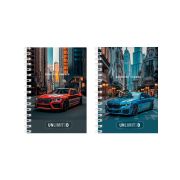 Блокнот А6 гребень (крепление сбоку) 80л.80-3755 ШИКАРНЫЕ АВТОМОБИЛИ