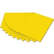 Бумага цветная 50*70см 300гр/м2 FOLIA желтый банановый 6114