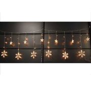 Э/гирлянда 2,5м.168л. led (24 снежинки и 12 капель) мульти KRV-153