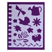 Трафарет для декора многоразовый 25,5х20,5 см дачная тематика DK28035