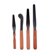 Набор мастихинов 4шт ручка лакированная (береза) SFT057