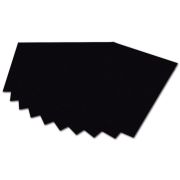 Бумага цветная 50*70см 300гр/м2 FOLIA черный 6190